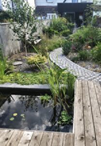 Large wildlife pond & chill out space