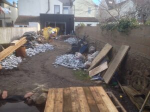 Hard landscaping prep