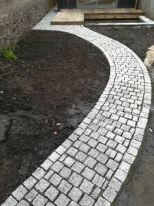 Serpentine cobbled path detail #1