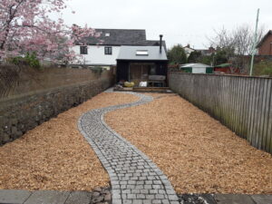 Soil prepped & woodchip mulch